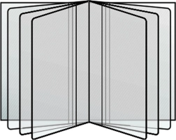 Funda transparente para documentos 80x115 mm
