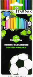 Set de lápices de colores Fútbol 12 uds