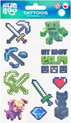Tatuajes temporales de Minecraft – set de 10 diseños