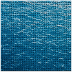 Base de construcción de diseño BRIXIES Plus - Agua 25,5 x 25,5 cm