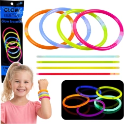 Pulseras fluorescentes que brillan en la oscuridad Neon Stick, 5 uds.