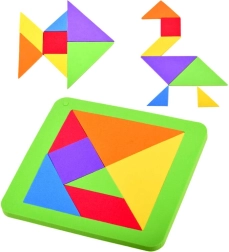 Rompecabezas tangram de espuma: colorido rompecabezas lógico