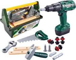 Gran set de herramientas para niños Woopie con taladro, 15 piezas