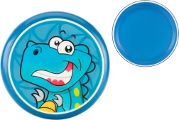 Frisbee infantil con dinosaurios 20 cm azul