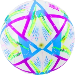 Pelota de goma morada con patrones llamativos 24 cm