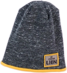 Gorrito para bebé jaspeado gris NICOL Prince Lion