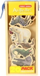 Animalitos africanos magnéticos de madera 20 uds