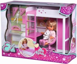 Evi Love mi habitación – cama alta con escritorio y accesorios