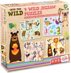 Puzzle infantil de la vida salvaje 4 en 1 Shuffle