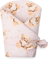 Arrullo infantil New Baby Love Teddy 80×80 cm rosa