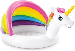 Piscina infantil hinchable unicornio con techo INTEX