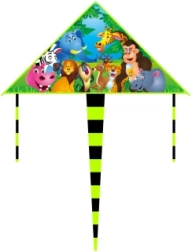 Cometa Safari de nailon 125 × 63 cm