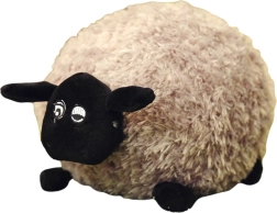 Juguete de peluche ovejita marrón claro con lana rizada 20 cm