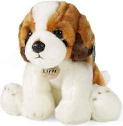 Perro San Bernardo de peluche sentado