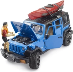 Bruder Jeep Wrangler Rubicon con kayak y figura 1:16