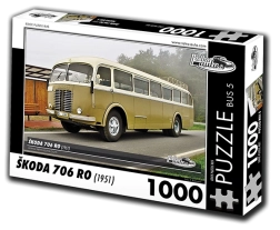 RETRO-AUTA Puzzle Autobús Škoda 706 RO (1951) 1000 piezas