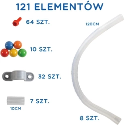 Juguete sensorial STEM Wall, set de 121 piezas