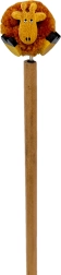 Lápiz de madera con pompón jirafa