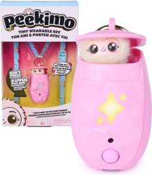 Spin Master Peekimo mascota electrónica interactiva rosa y colgante - 1 unidad