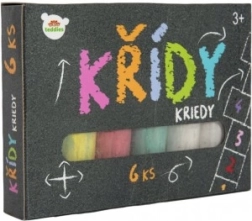 Tizas de colores para acera en caja