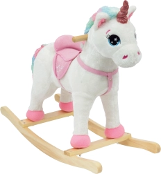Unicornio de peluche balancín con efectos de sonido