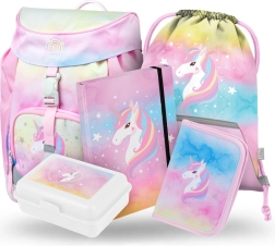 Baagl set escolar Unicornio Arcoíris