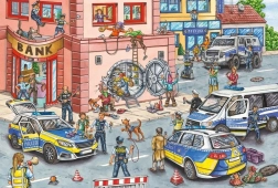 Puzzle Schmidt Policía en acción 100 piezas