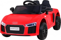 Coche eléctrico infantil Audi R8 Spyder con control remoto, ruedas EVA y LED