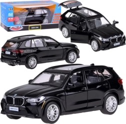 Modelo coleccionable de metal BMW X5 M con luces y sonido, negro
