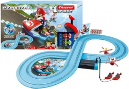 Pista de coches Carrera First Mario Kart con figuritas MARIO y YOSHI, 2,4 m