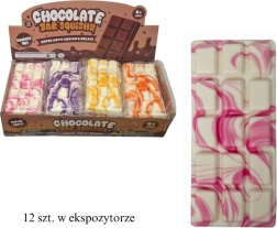 Pelota squishy antiestrés para apretar con forma de chocolate blanco