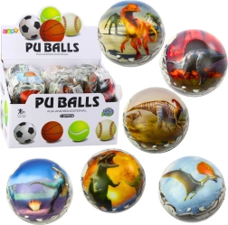 Pelota con dinosaurios de 10 cm de espuma PU blanda