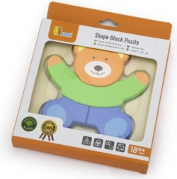 Primer puzzle de madera para niños Viga Oso
