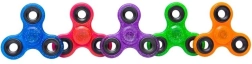 Spinner fidget con purpurina 7,5 cm – varios colores - 1 pieza
