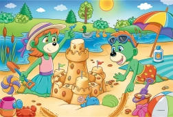 Puzzle Familia Treflik 100 piezas Día de los Treflik Trefl