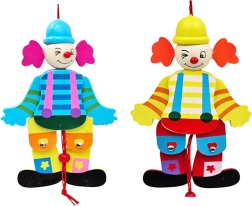 Payaso de madera de cuerda
