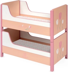 Cama de madera para muñecas 2 en 1 Tulipe
