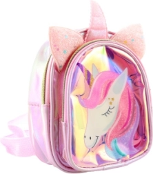 Mochila infantil brillante con unicornio
