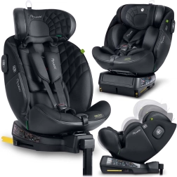 Silla de coche Nukido Aero Line negra i-Size 40–150 cm con ISOFIX