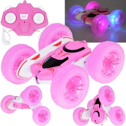 Coche cascador RC 360° con ruedas luminosas – FLORID Rolling rosa