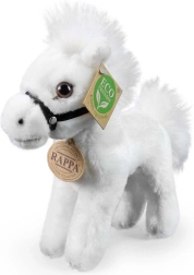 Caballo de peluche Rappa blanco 20 cm eco‑friendly