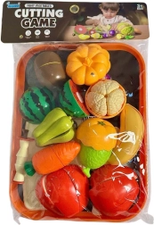 Set de cocina infantil de frutas y verduras para cortar
