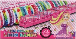 Fabricación de pulseras de gomitas con telar