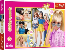 Puzle de 100 piezas Glitter Barbie con purpurina