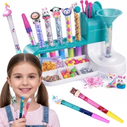 Set creativo para fabricar bolígrafos con purpurina con organizador: más de 50 accesorios