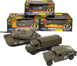 Modelo metálico de coche 1:60 Welly – mix de vehículos militares y clásicos