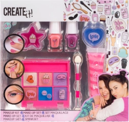 Set de maquillaje infantil rosa‑morado
