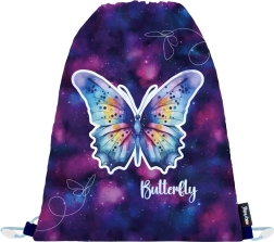 Bolsa para educación física Mariposa – saco ligero de poliéster para la escuela