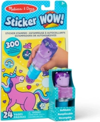 Sticker WOW! librito de sellos con pegatinas – unicornio morado
