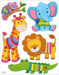 Pegatinas decorativas de pared Animales para la habitación infantil